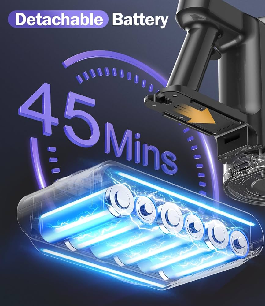 Amazon.com: Cordless Vacuum Cleaner, 40Kpa Vacuum Cleaners